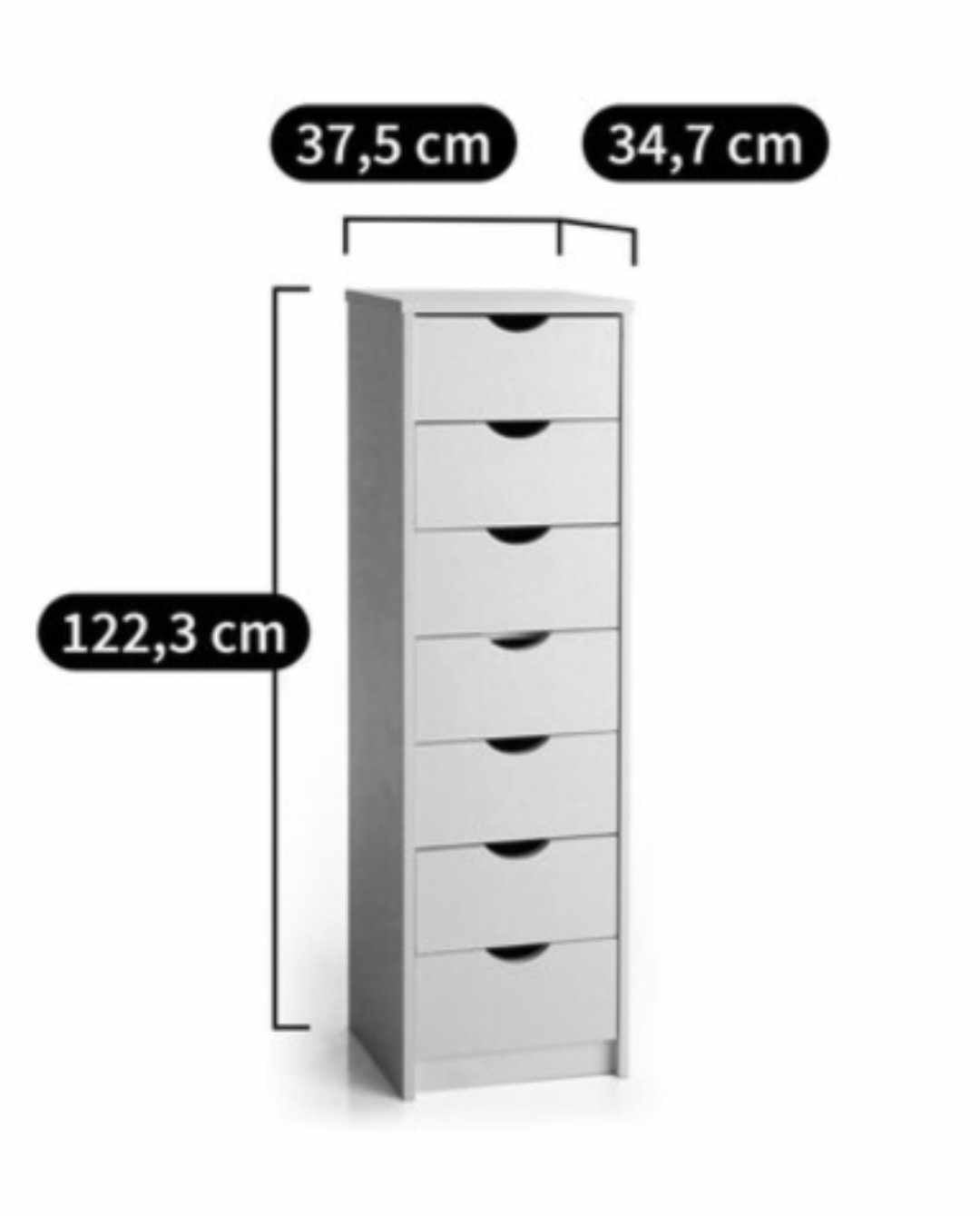 Solid wood tallboy / Tall Storage unit with drawers