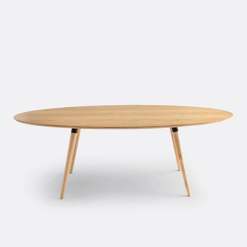 Vintage Style Oak Dining Table / La Redoute Blutante Elliptical