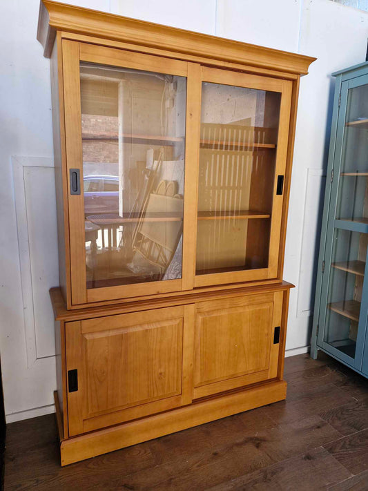 Solid Pine Dresser Display Cabinet Sideboard / La Redoute RRP £1099