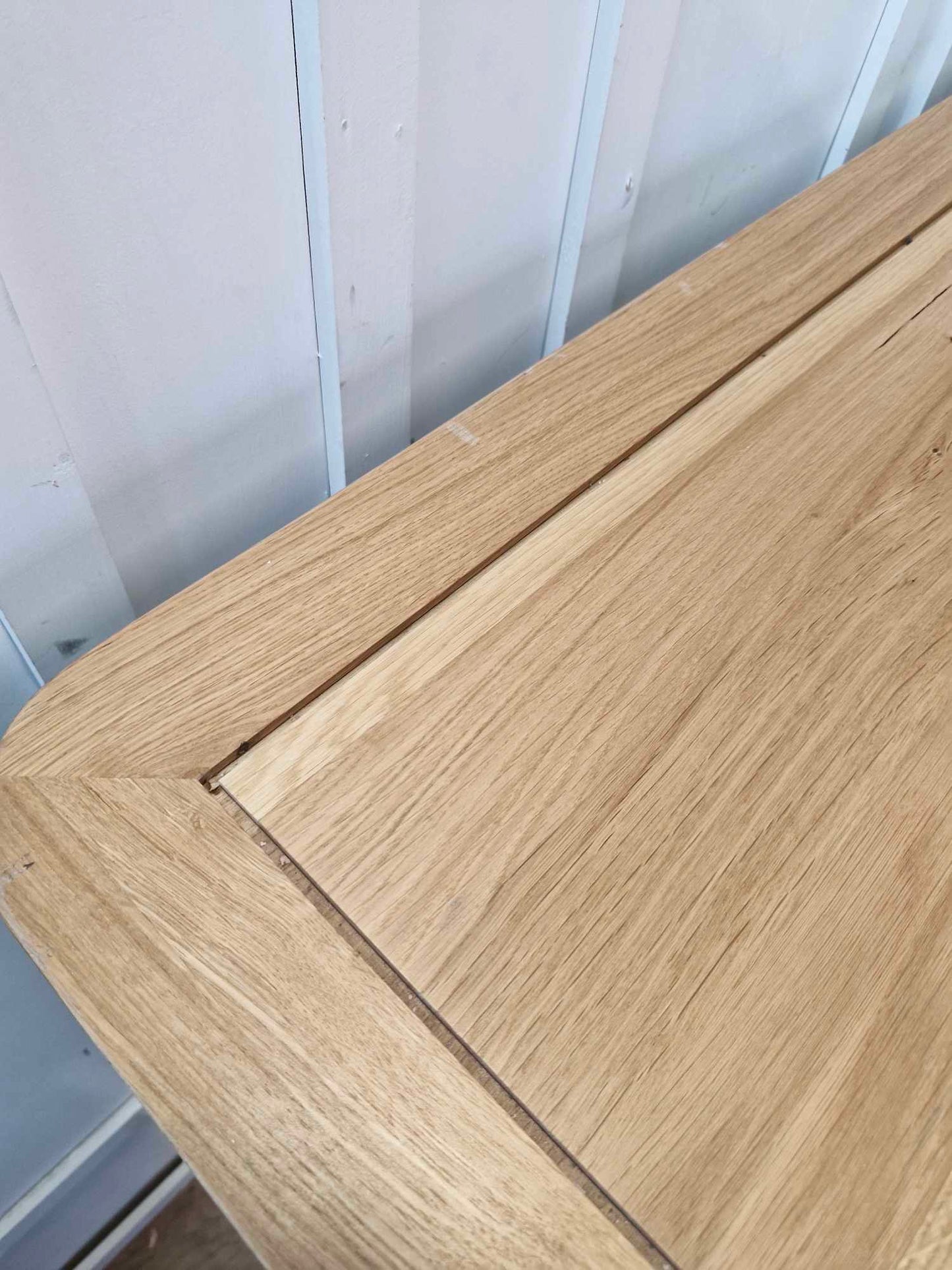 Off White and Oak Chest of Drawers / Oak Furnitureland Hove