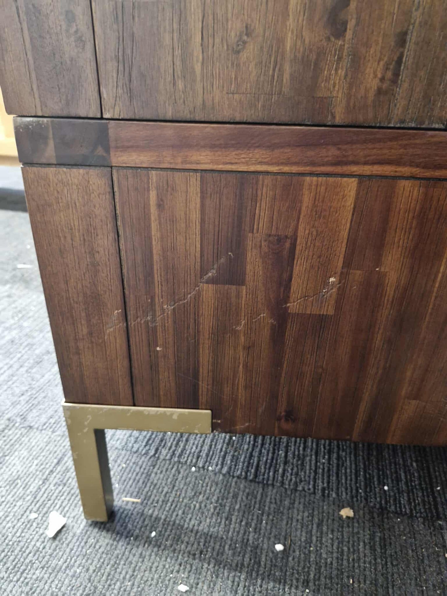 Solid Wood Double Wardrobe / Grey and Oak Wood / Oak Furnitureland Henley