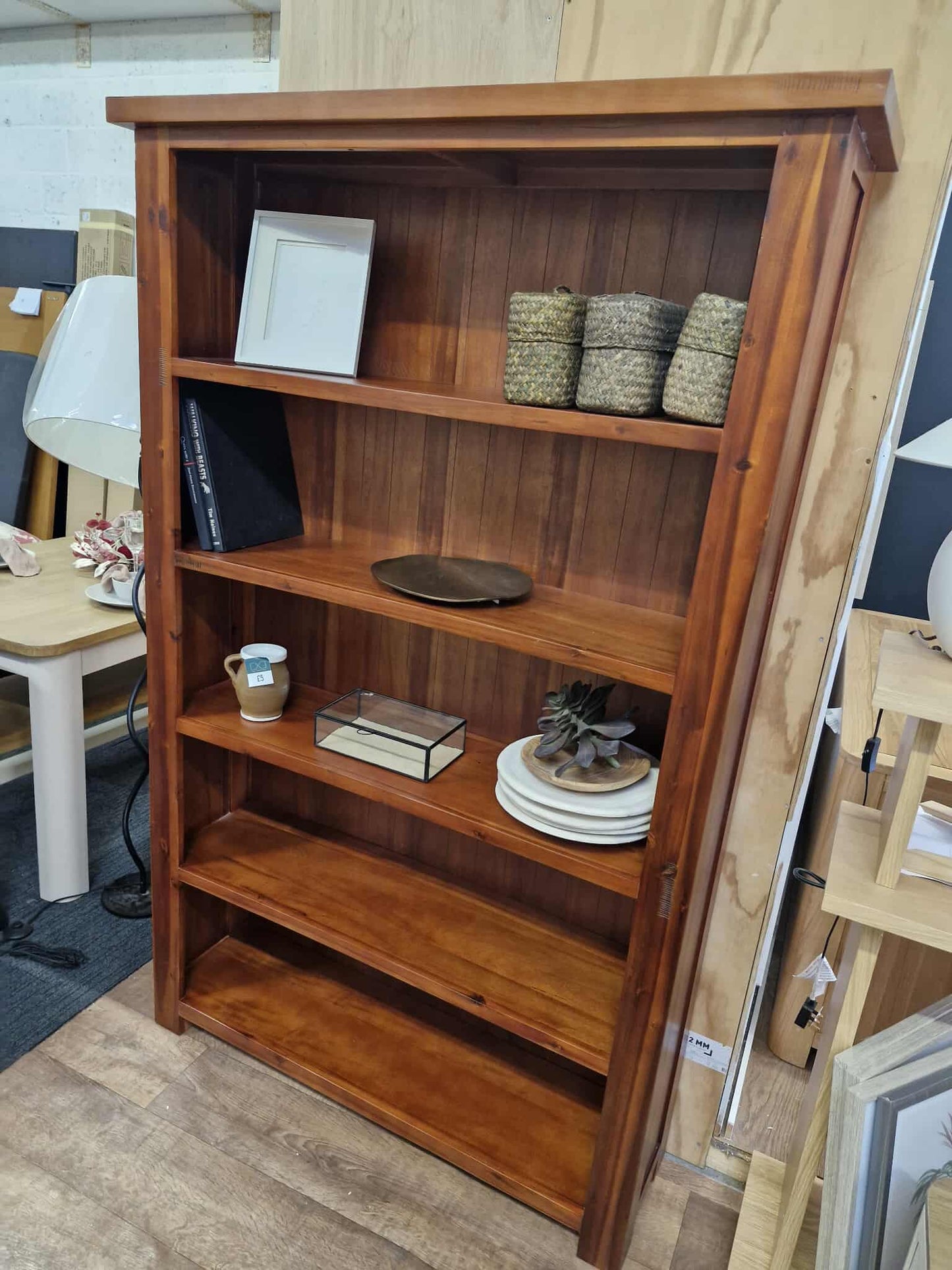 Large and Tall Dark wood Bookcase