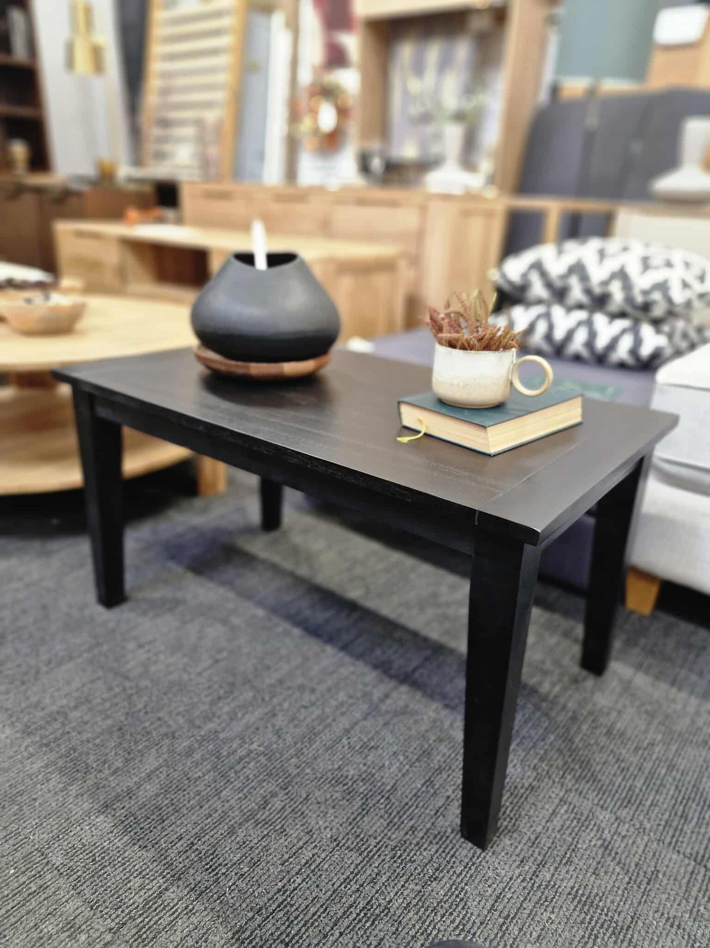 Black small coffee table