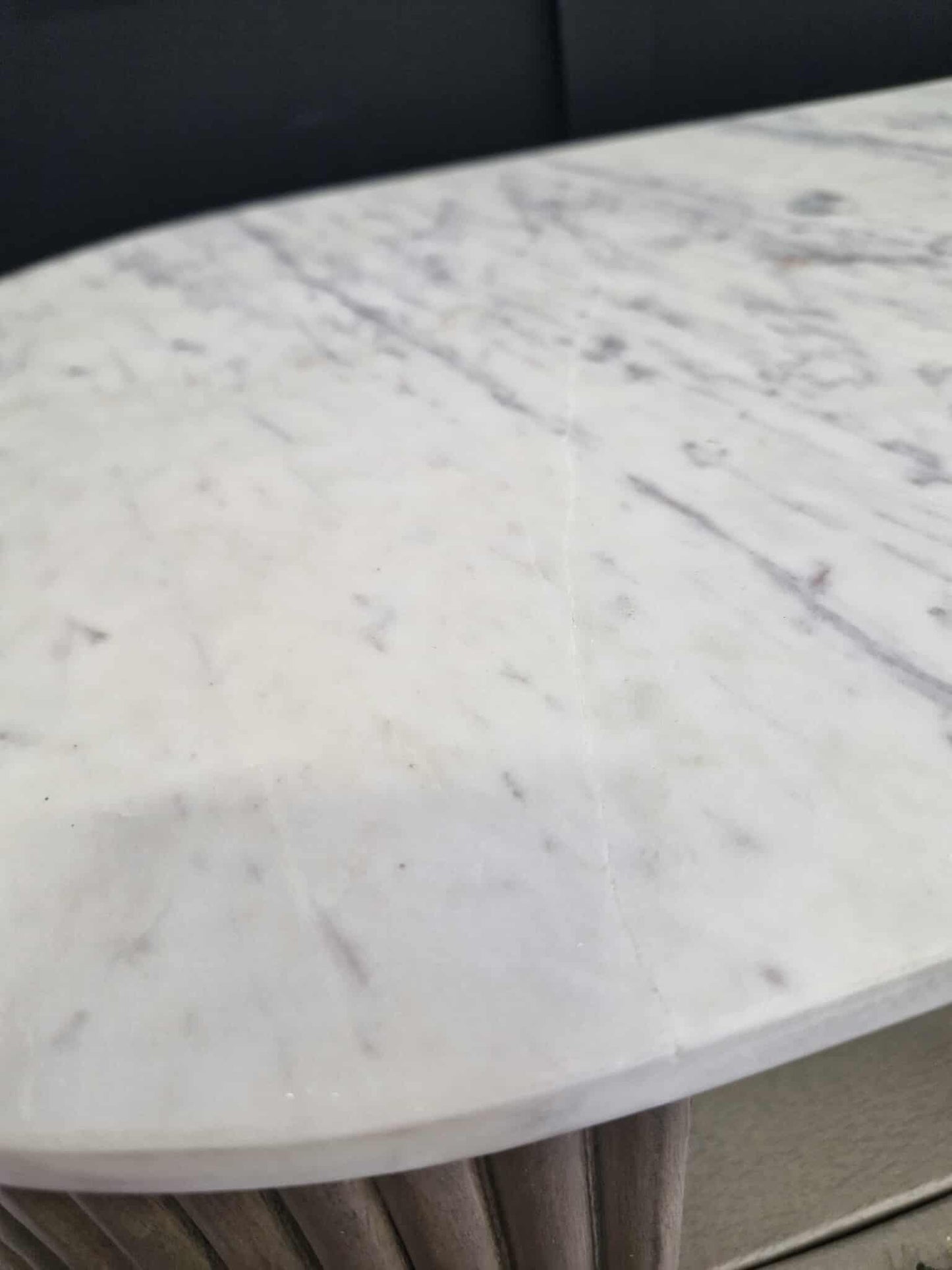 Marble and Grey Solid Wood TV Stand