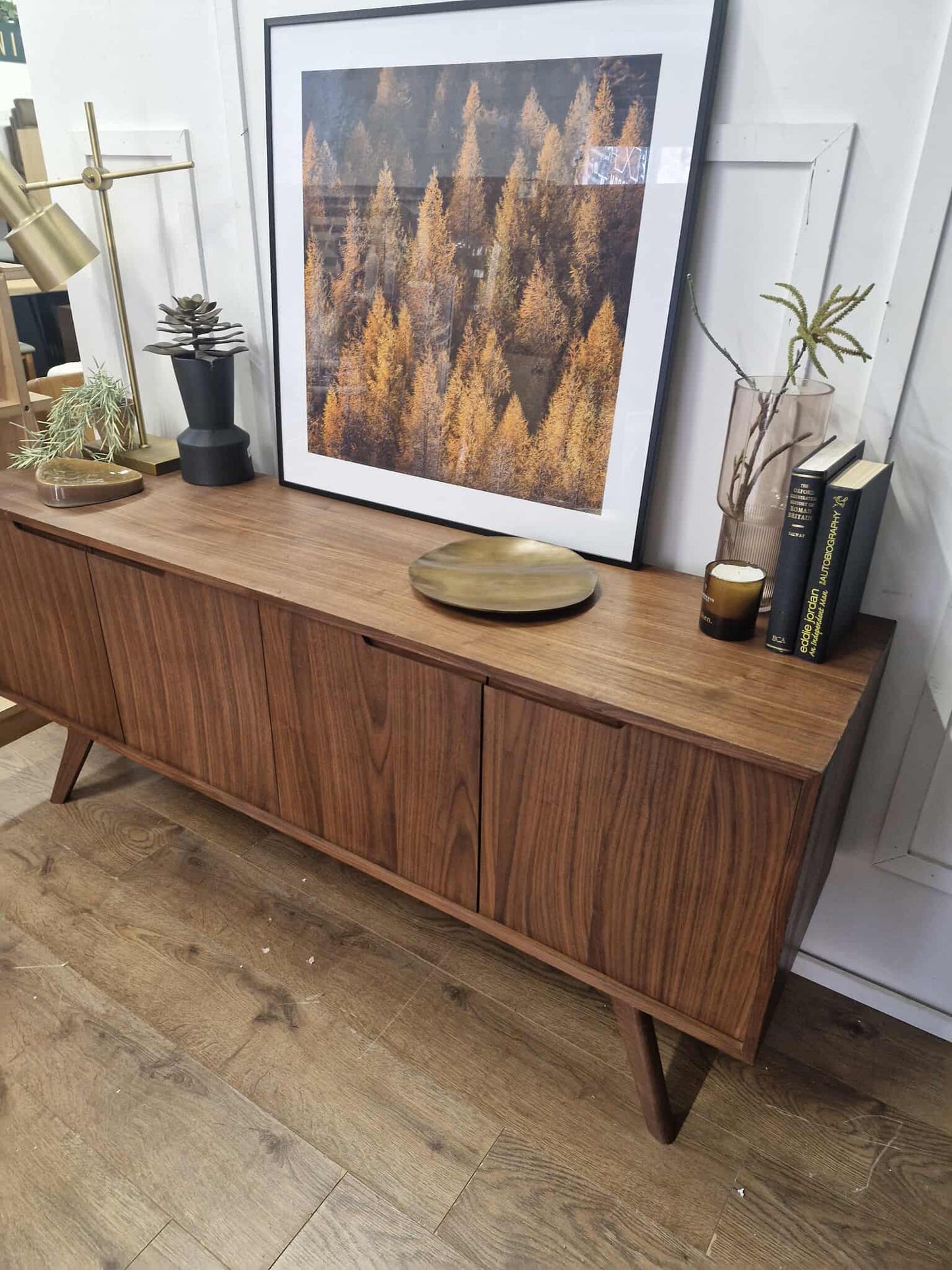 Large Dark wood Sideboard 4 doors
