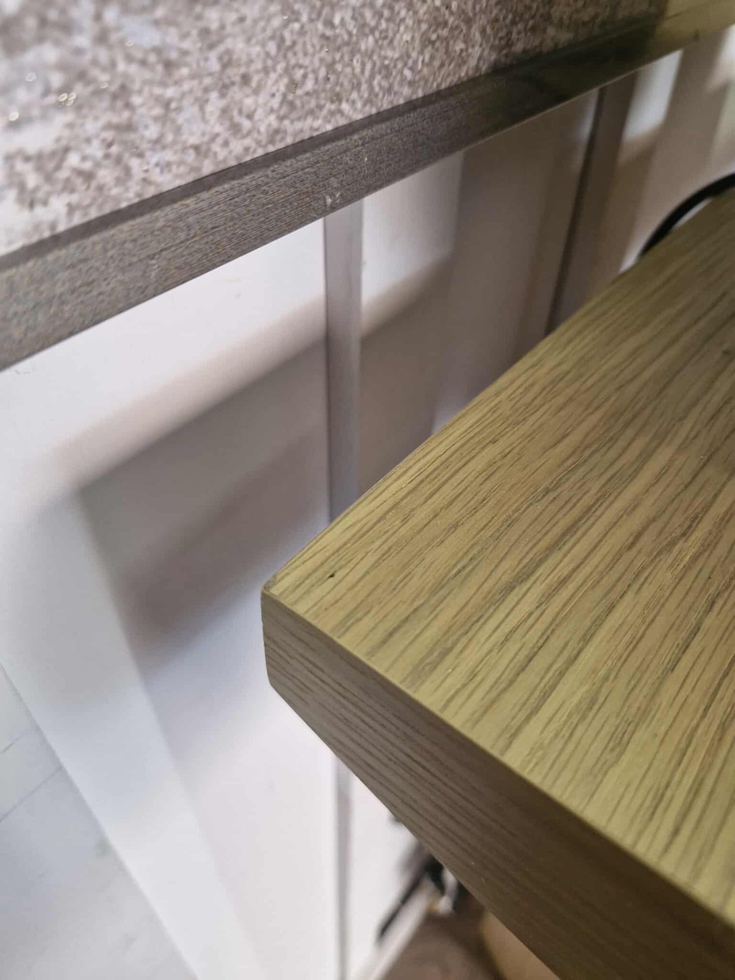 Large Oak Console Table 140cm / Half-moon design