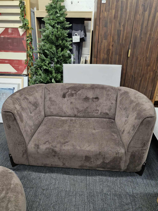 Brown Mocha Cuddler Small Sofa / DFS Ted Baker Grove