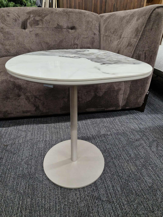 Marble Effect Stone Side Table