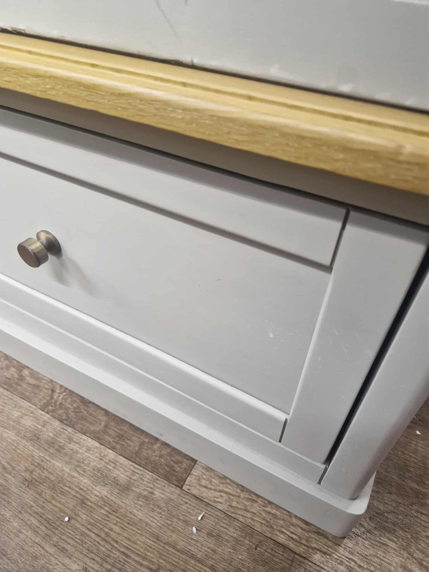 Solid Wood Double Wardrobe / Grey and Oak Wood / Oak Furnitureland Henley