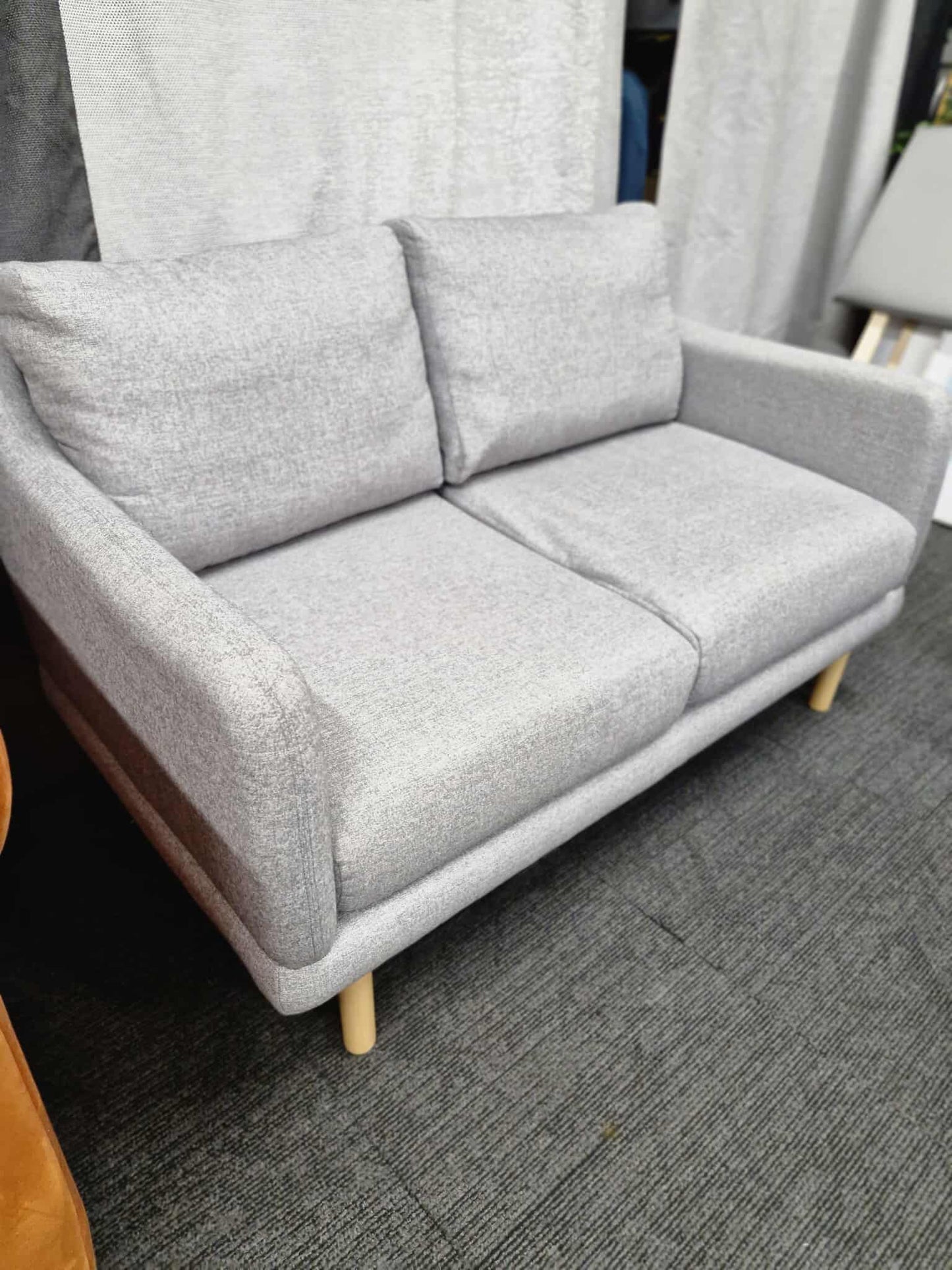 Small Grey 2 Seater Sofa /  John Lewis Sweep
