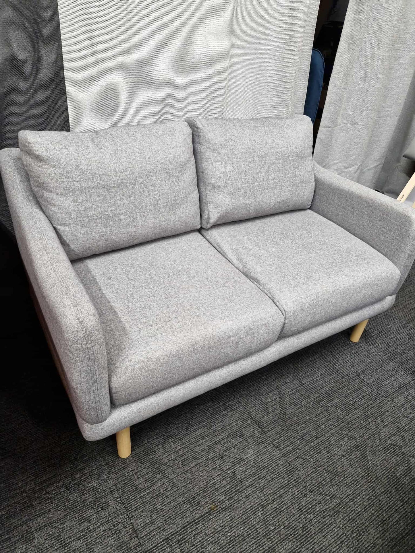 Small Grey 2 Seater Sofa /  John Lewis Sweep