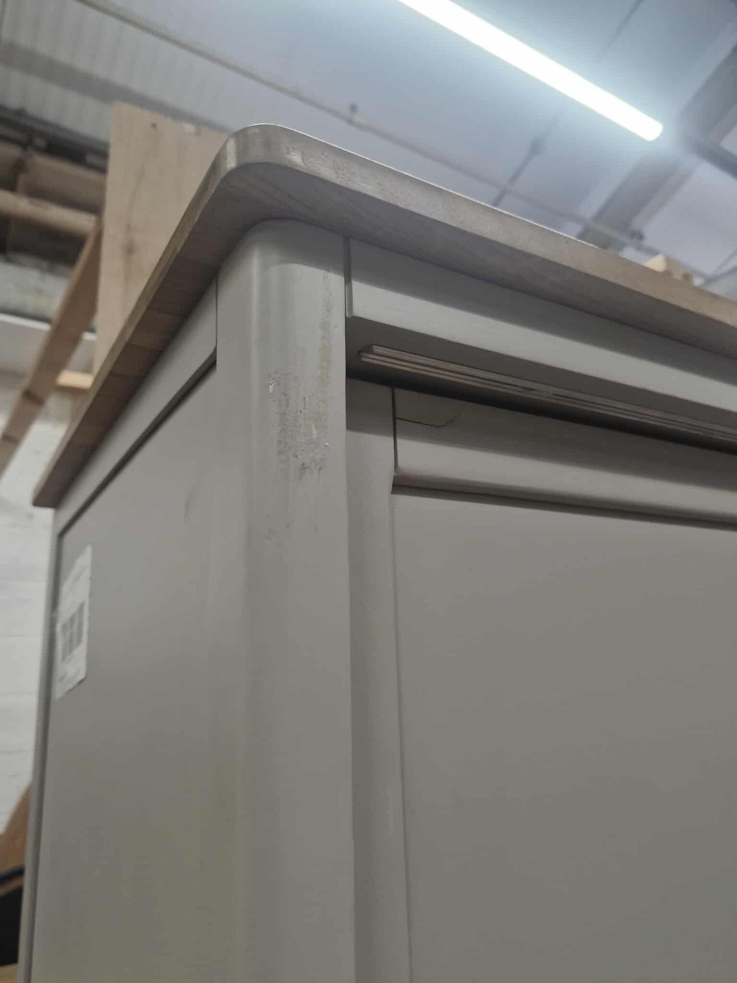 Solid Wood Double Wardrobe / Grey and Oak Wood / Oak Furnitureland Henley