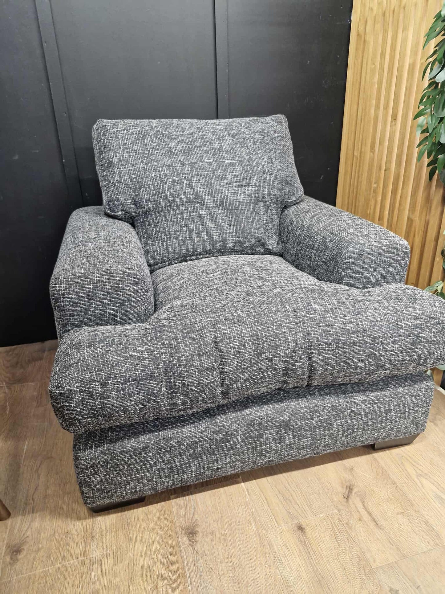 Dark Grey Armchair / DFS Kinsey Charcoal