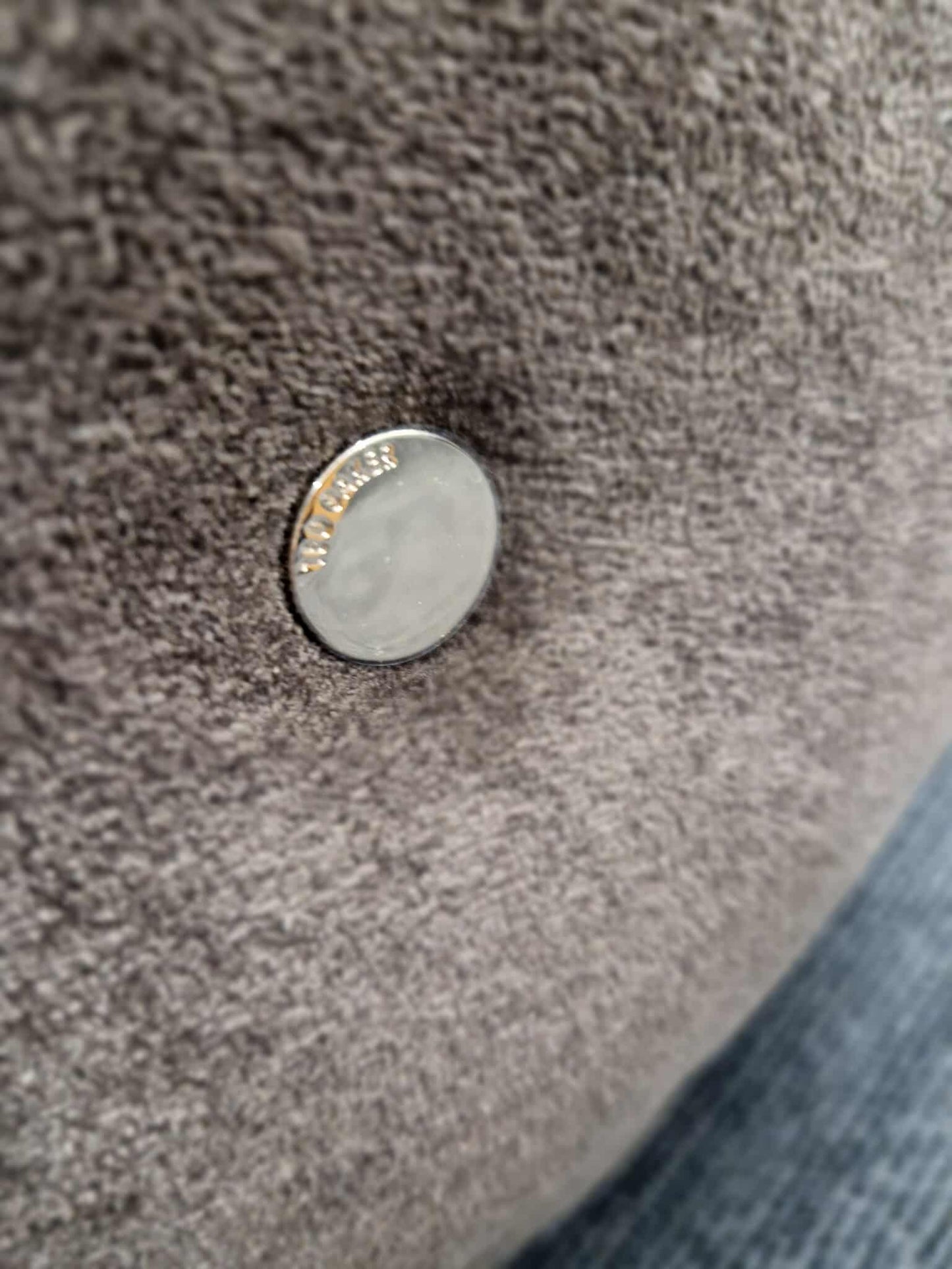 Brown Mocha Round Swivel Footsool / DFS Ted Baker Grove