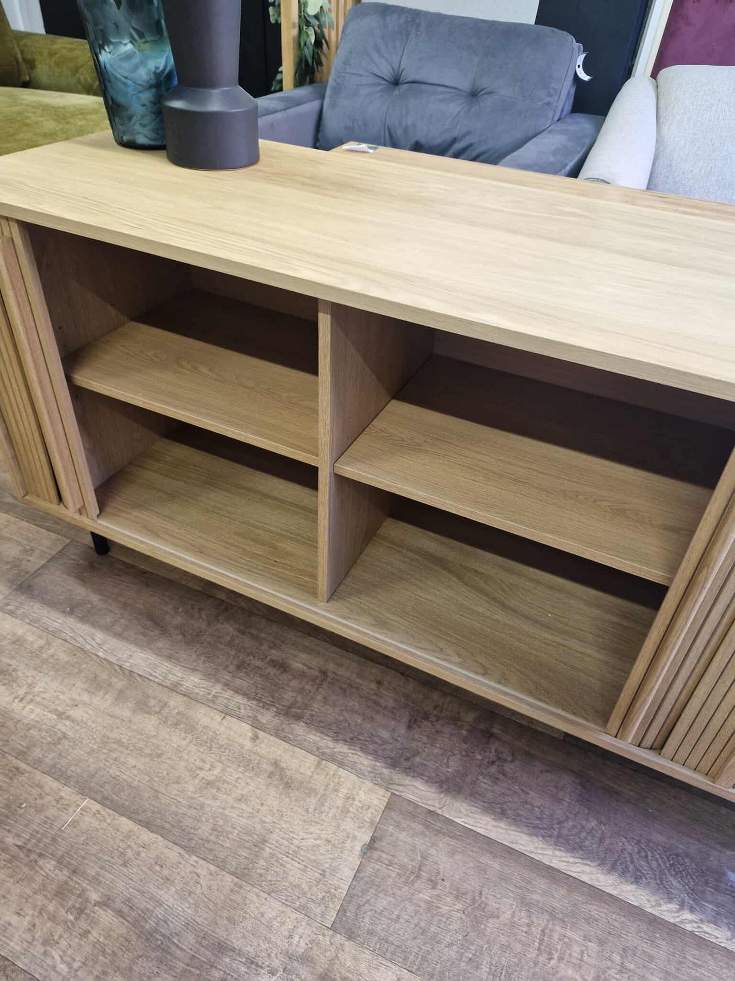 Oak Sideboard with sliding doors and drawers