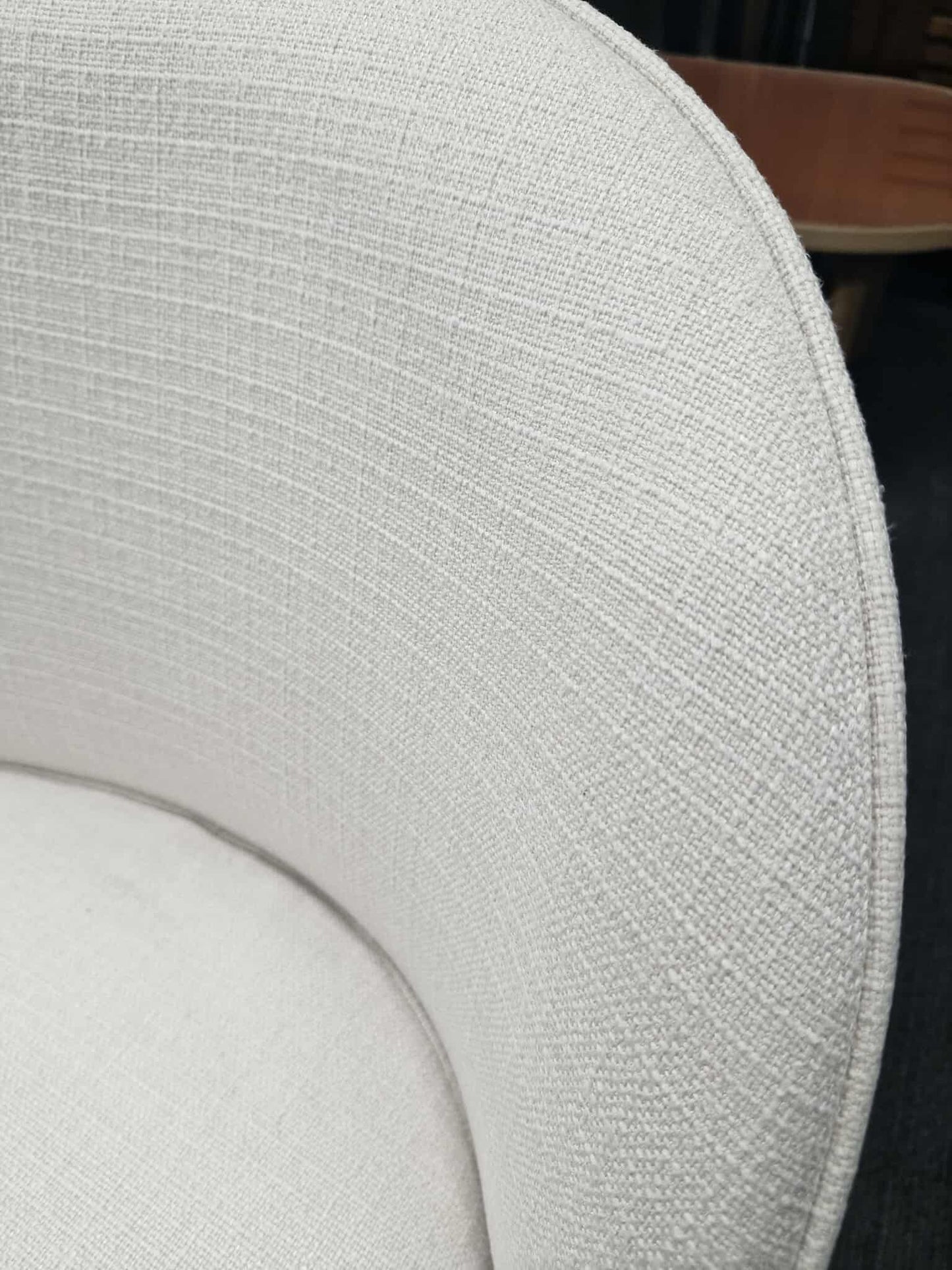 Light Cream and Oak Effect Legs / Set of 2