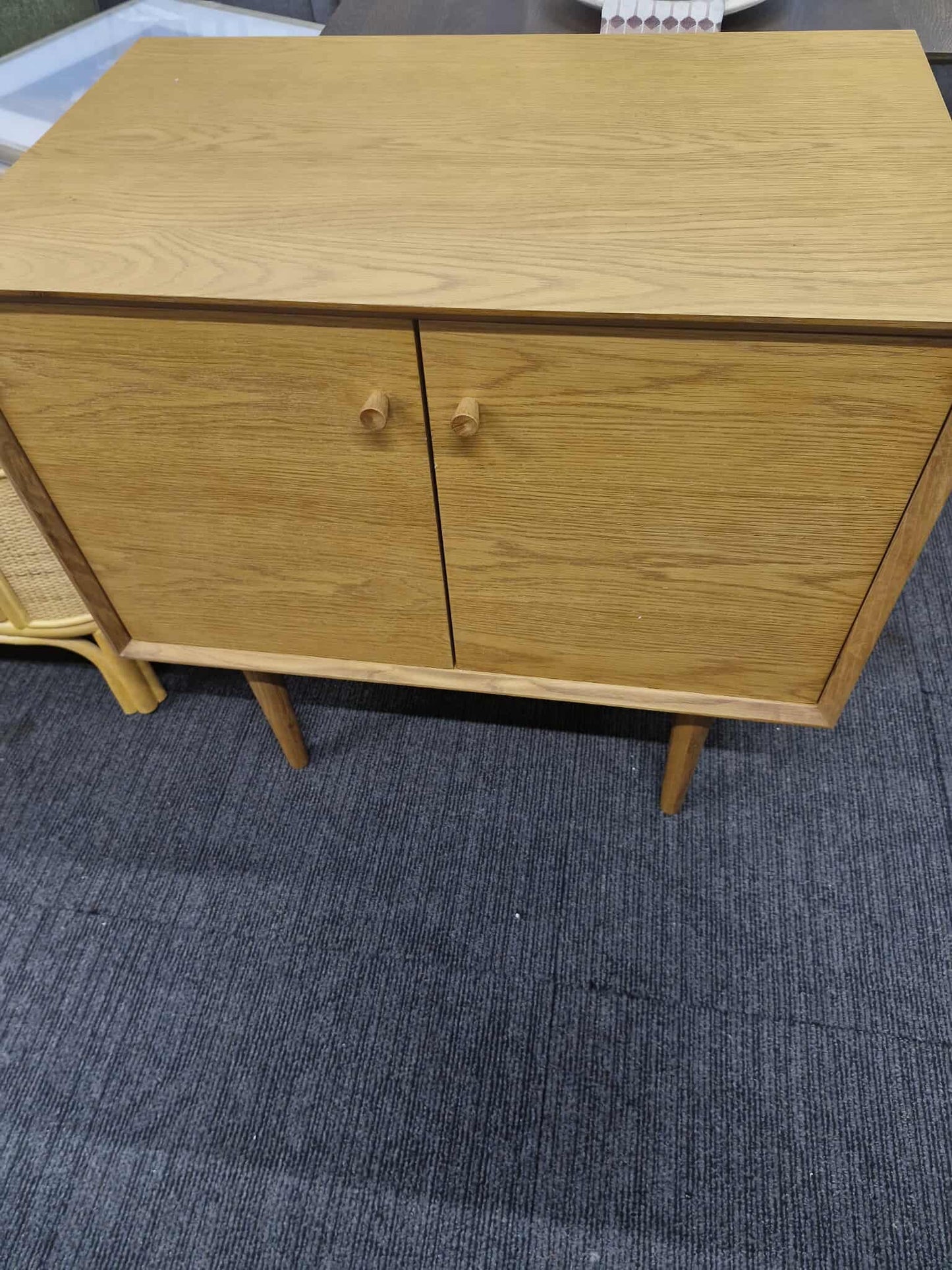 Vintage Style Small Cabinet / Dark Oak Vanity Unit