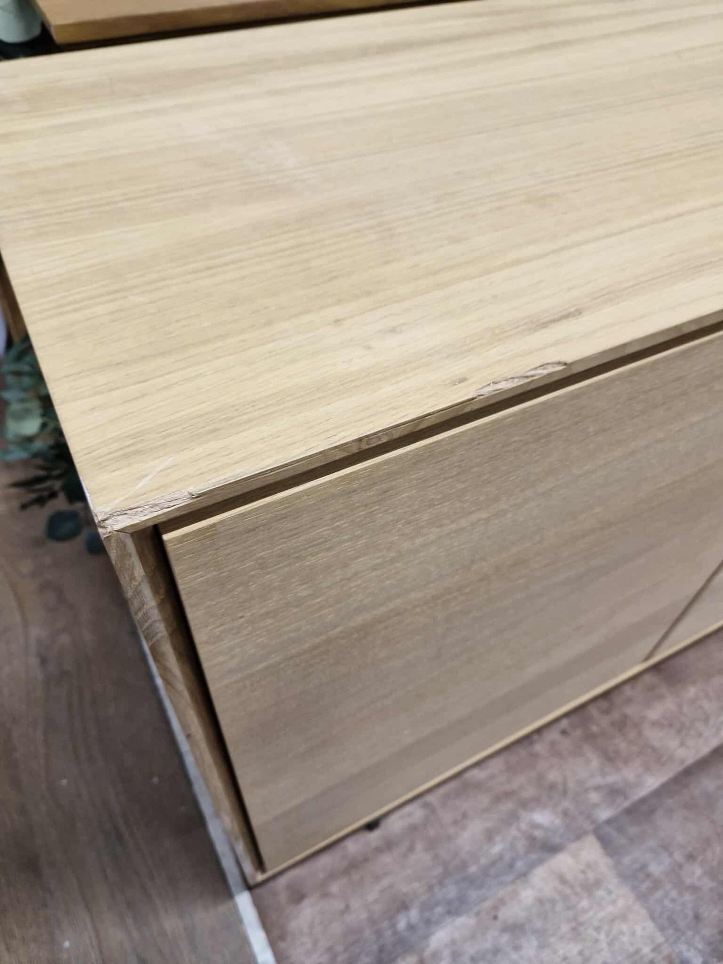 Oak and Grey Large Sideboard