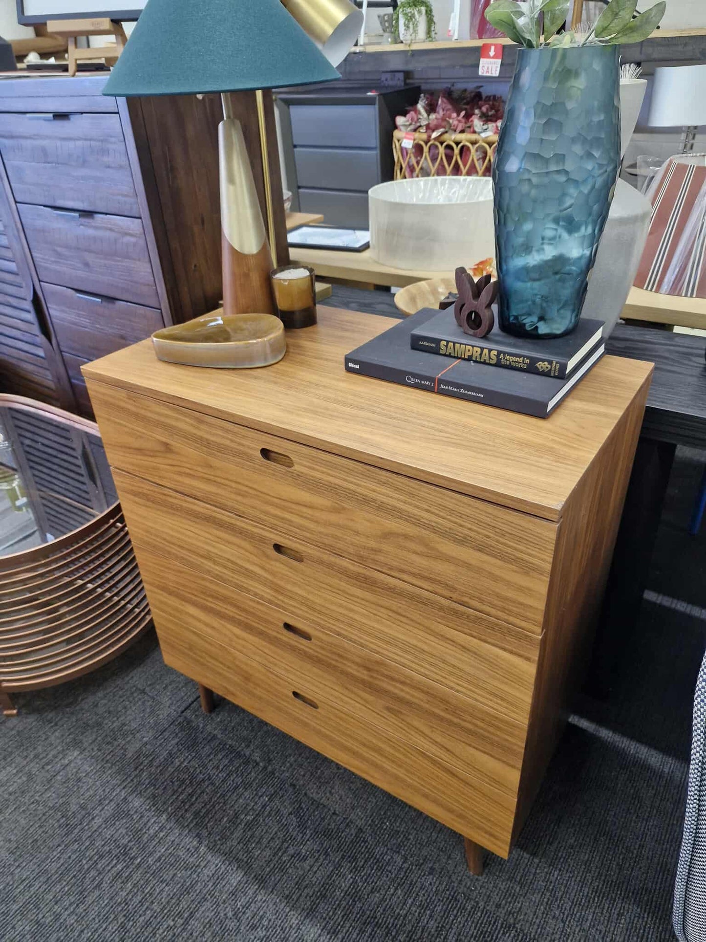 Mid Century Vintage Style Chest of 4 drawers