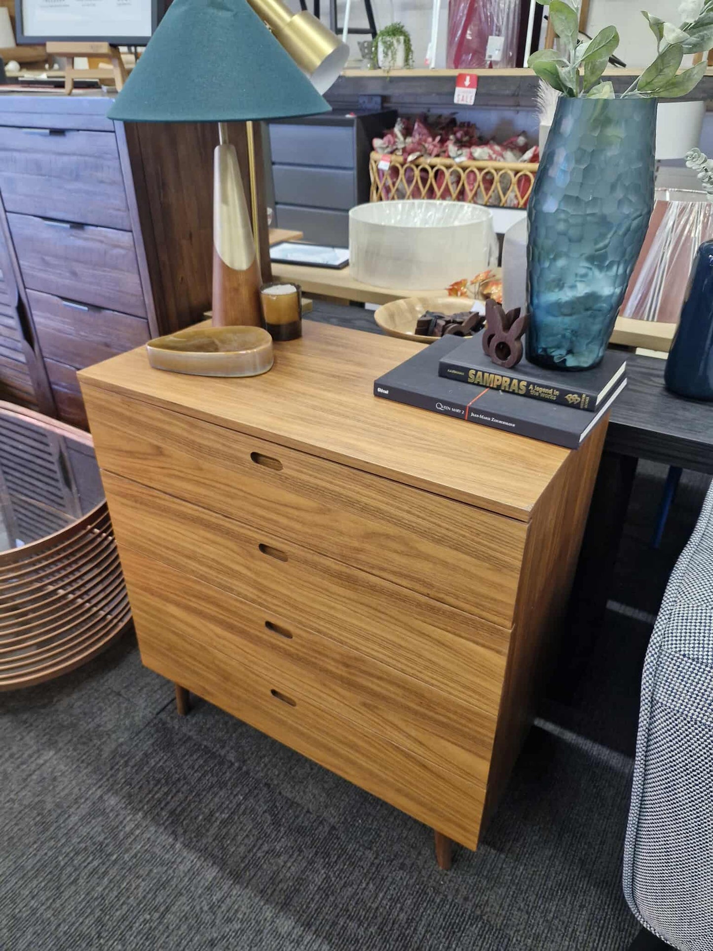 Mid Century Vintage Style Chest of 4 drawers