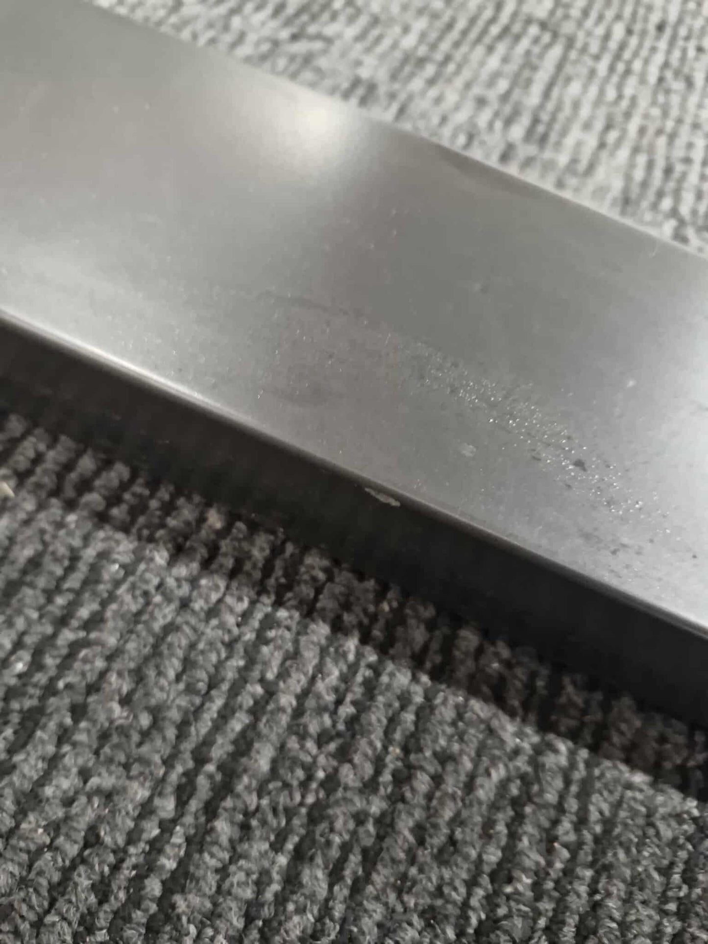 Solid Oak and Black Metal Dining Table 6 seater  / Oak Furnitureland Maine