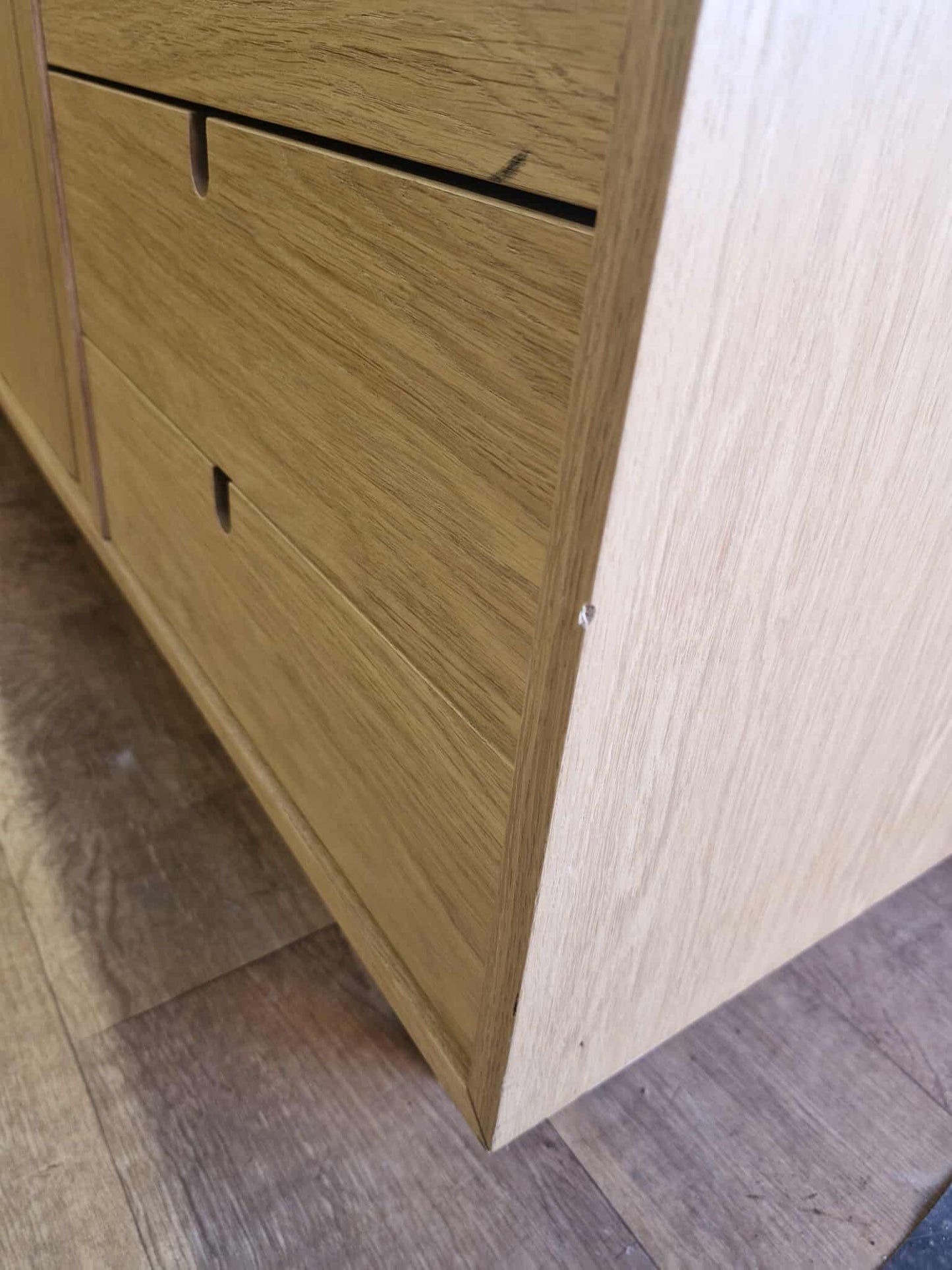 Oak Sideboard with sliding doors and drawers
