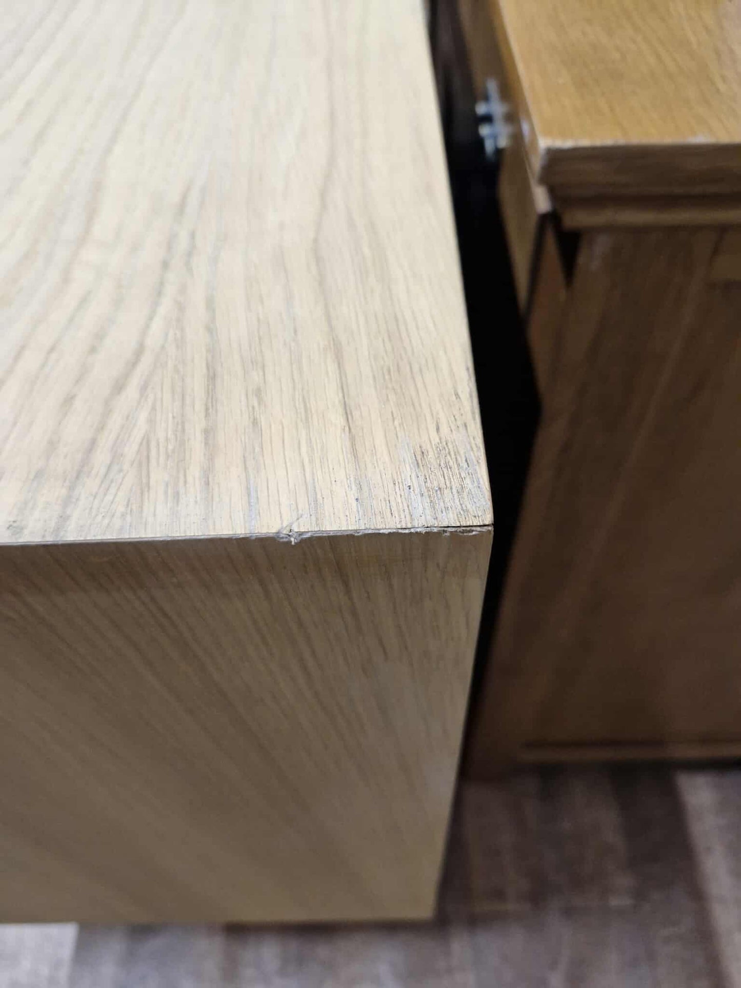 Oak and Grey Large Sideboard