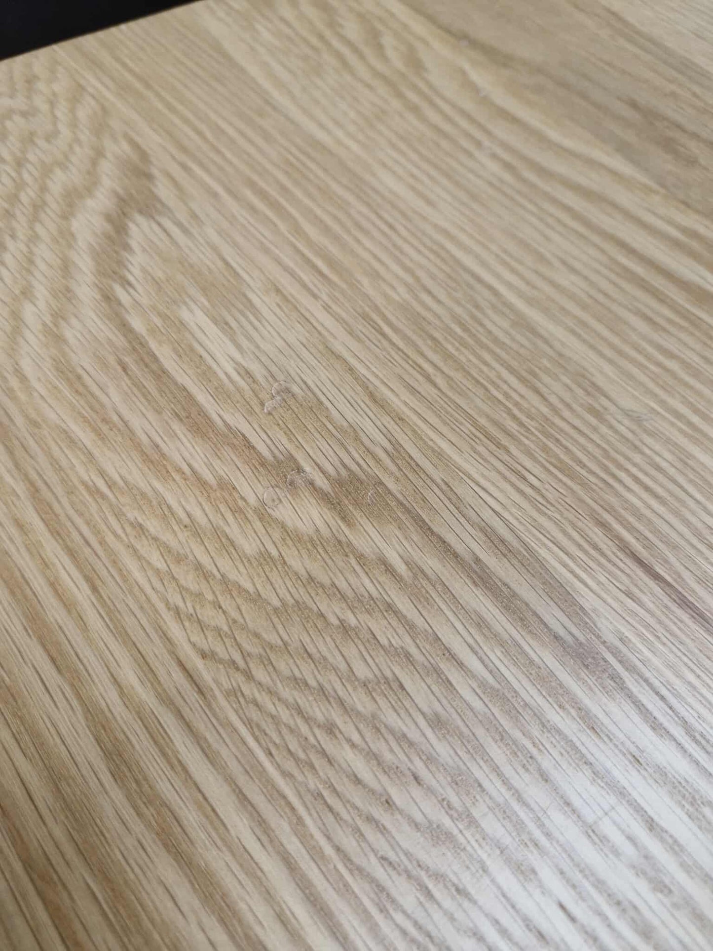 Solid Oak and Black Metal Dining Table 6 seater  / Oak Furnitureland Maine