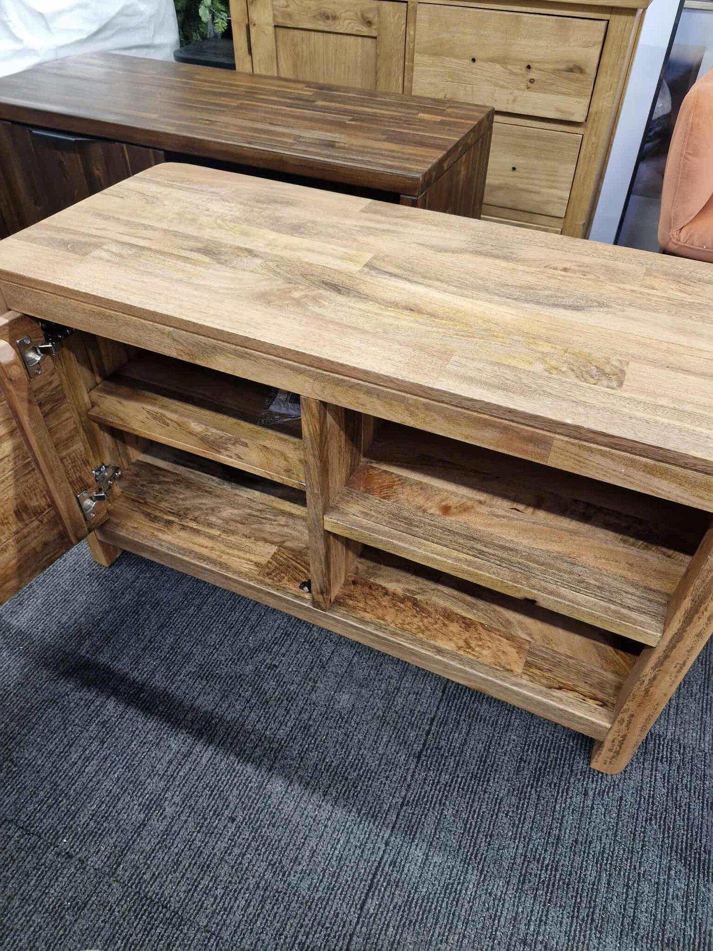 Small Solid Wood TV Stand