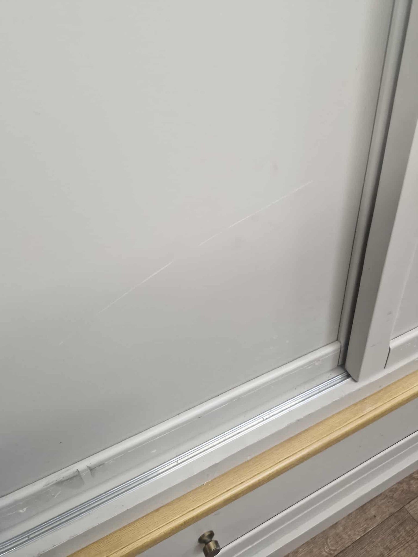 Solid Wood Double Wardrobe / Grey and Oak Wood / Oak Furnitureland Henley