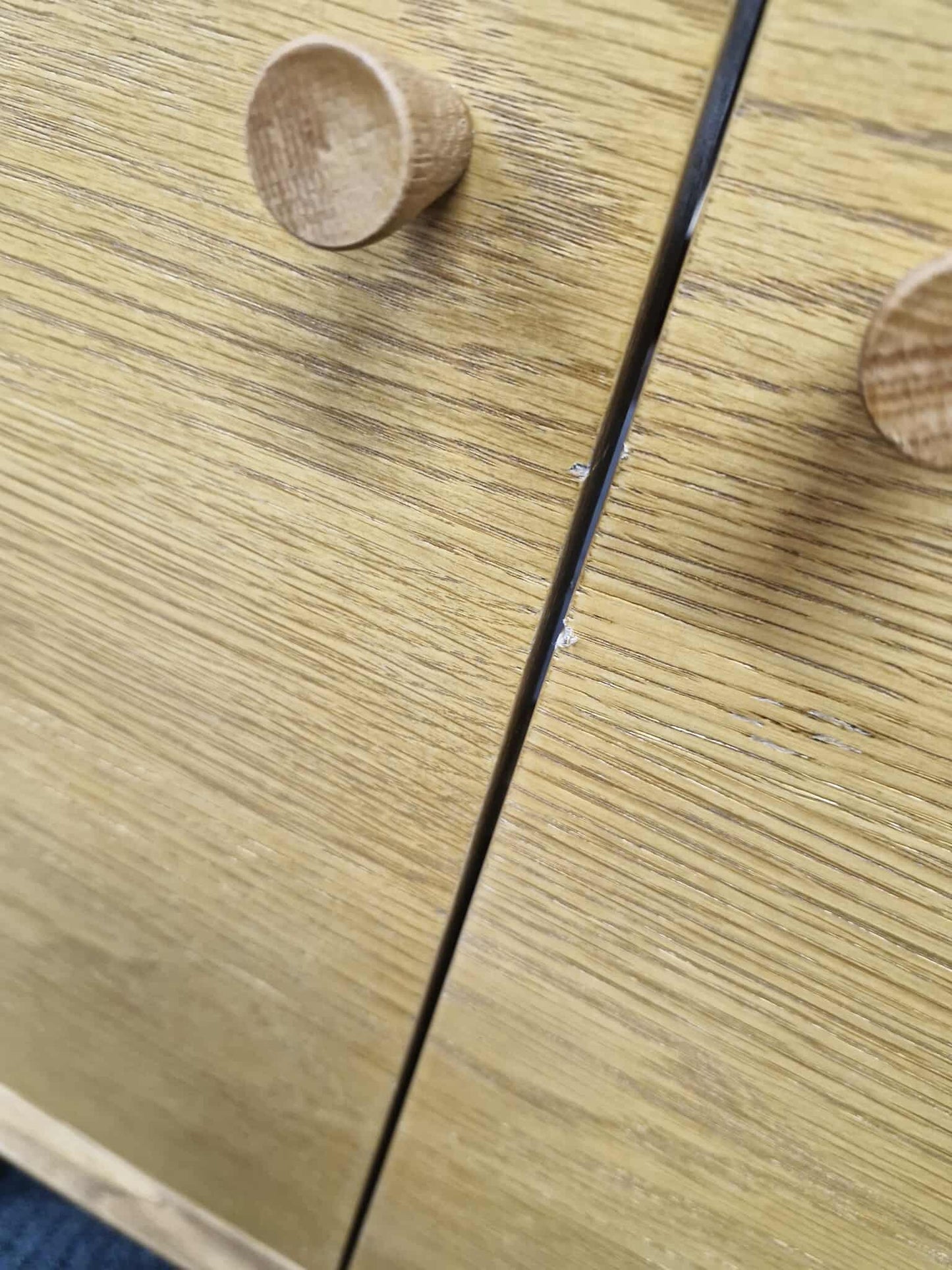 Vintage Style Small Cabinet / Dark Oak Vanity Unit