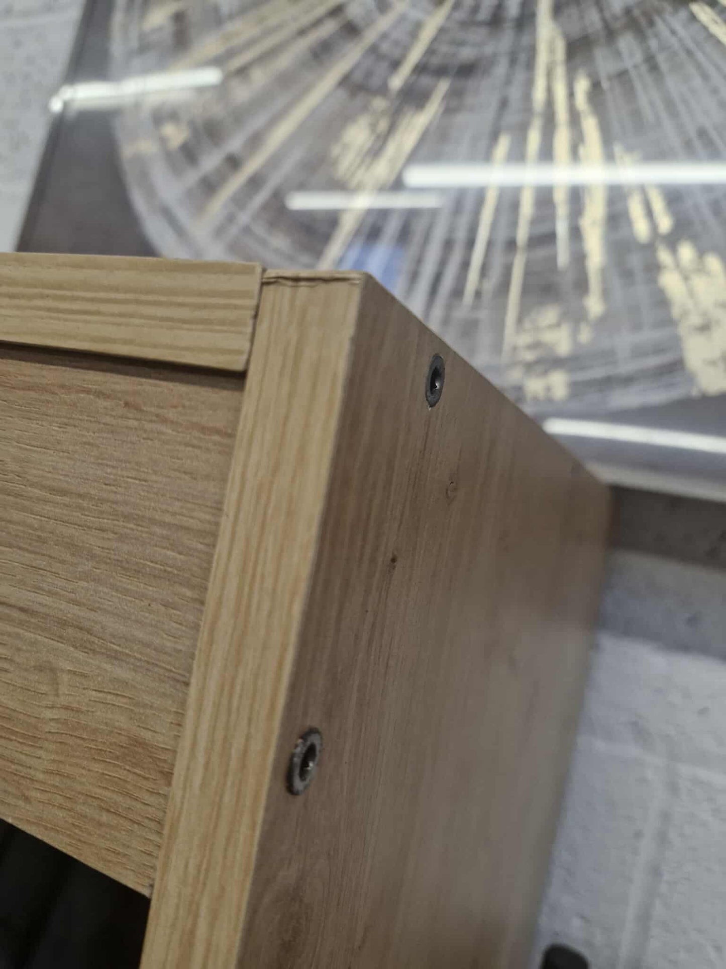 Oak Open Wardrobe Modul with hanging Rail and Shelf