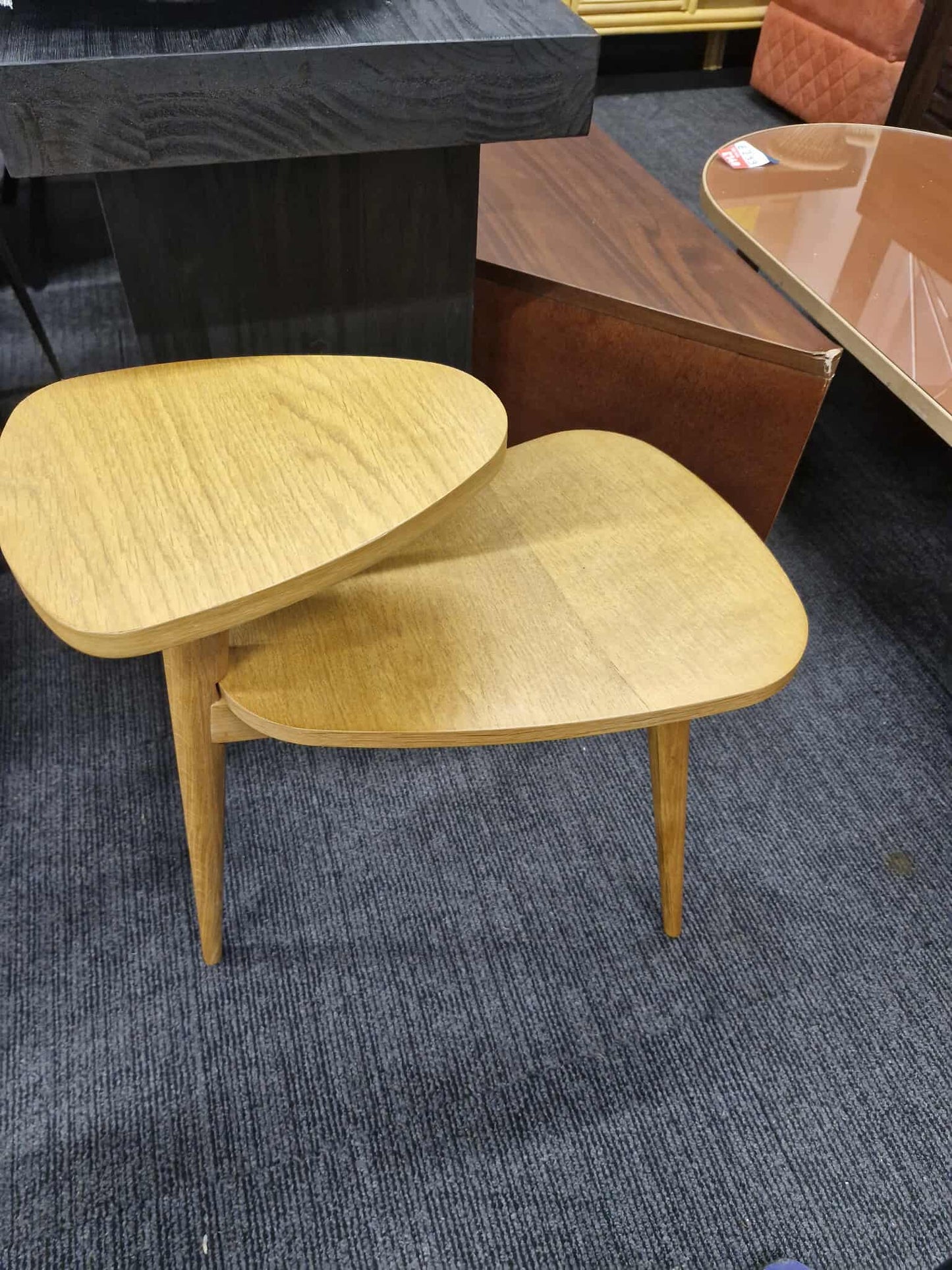 Vintage-Style Two-Tier Side Table