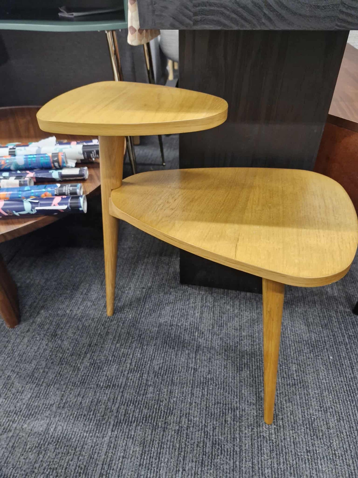 Vintage-Style Two-Tier Side Table