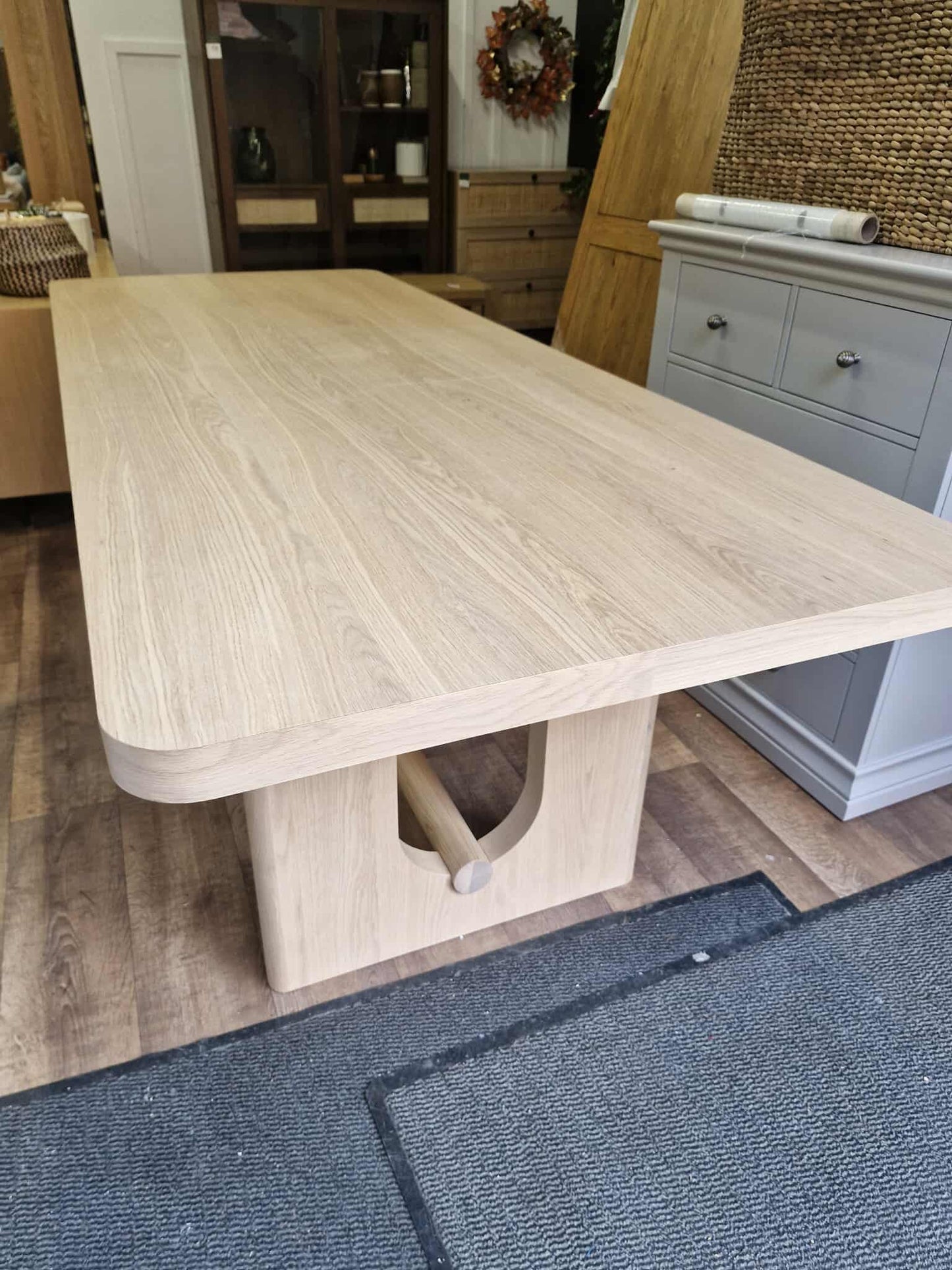 Light Oak Extending Dining Table