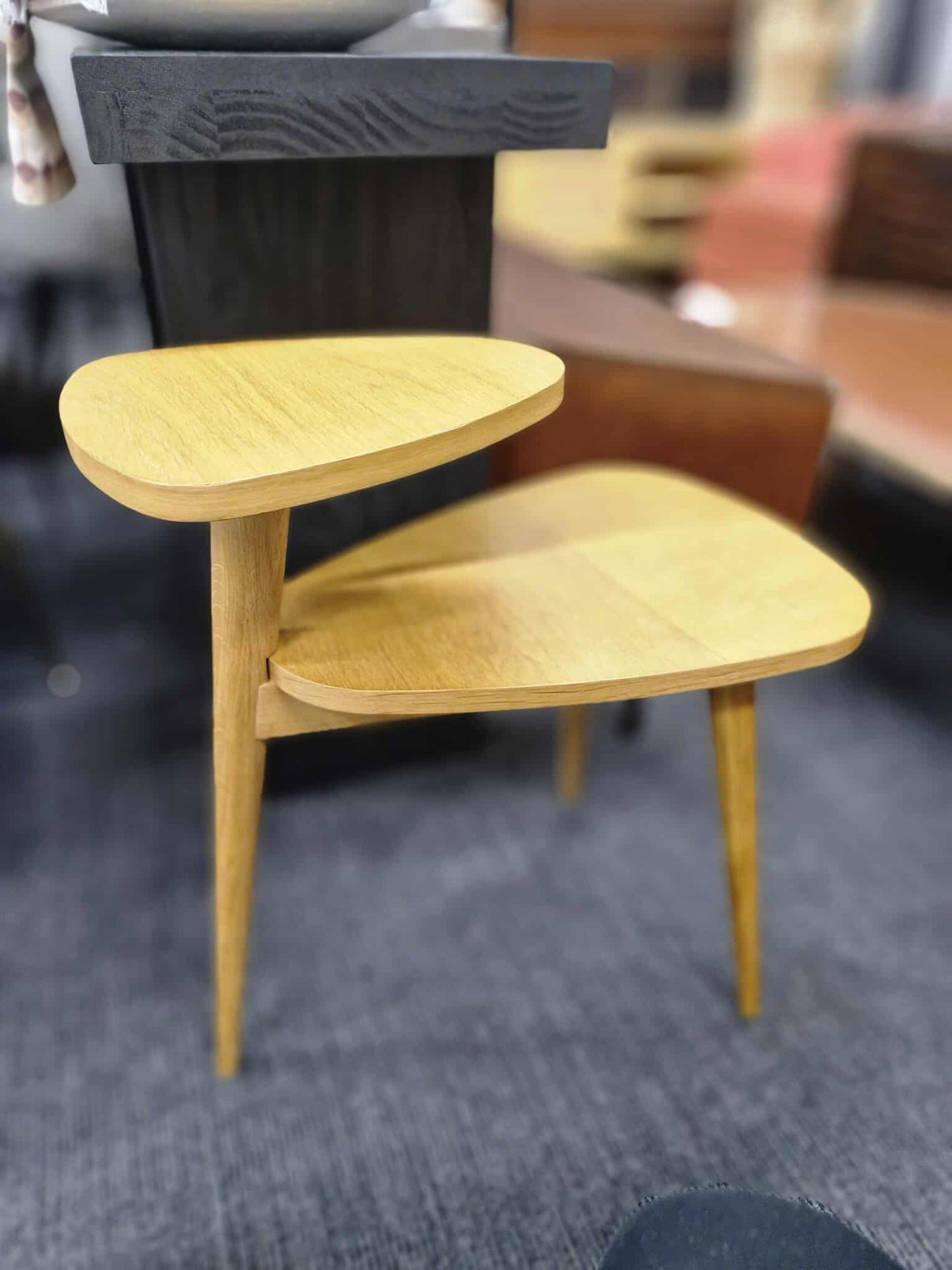 Vintage-Style Two-Tier Side Table