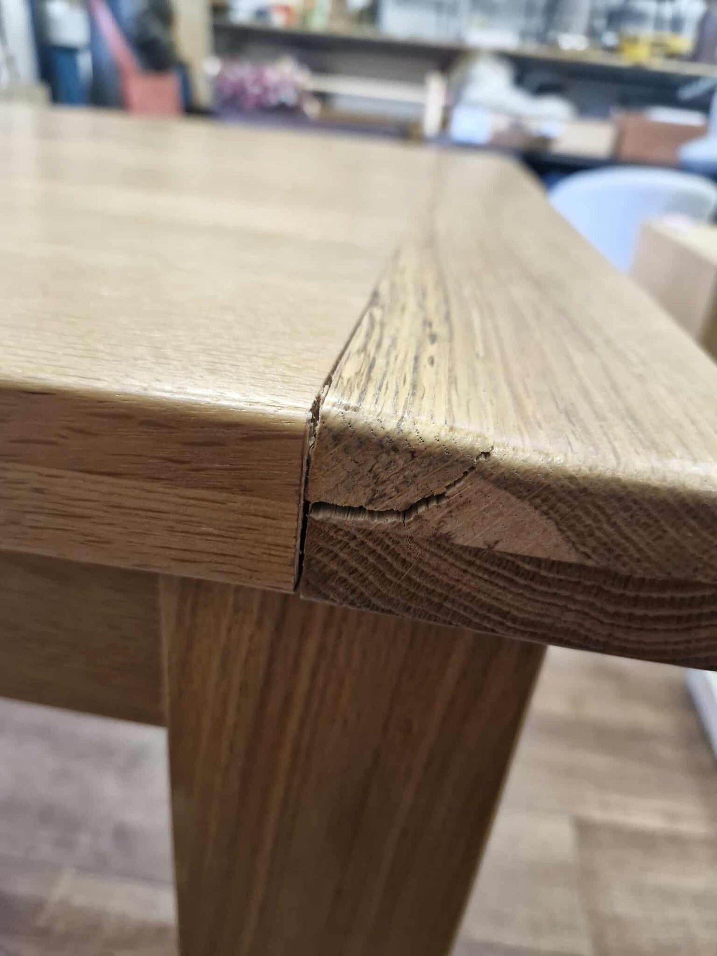 Solid Oak Extending Dining Table 180cm+50