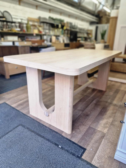 Light Oak Extending Dining Table