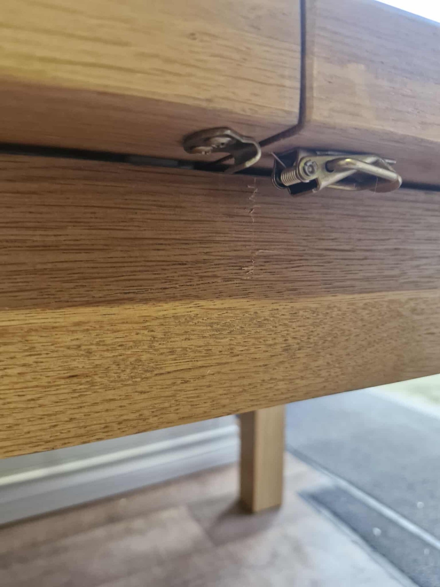 Solid Oak Extending Dining Table 180cm+50