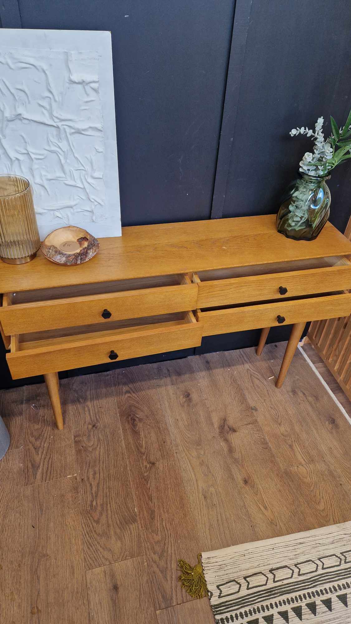 Vintage Style Console Table with 4 Drawers RRP £525