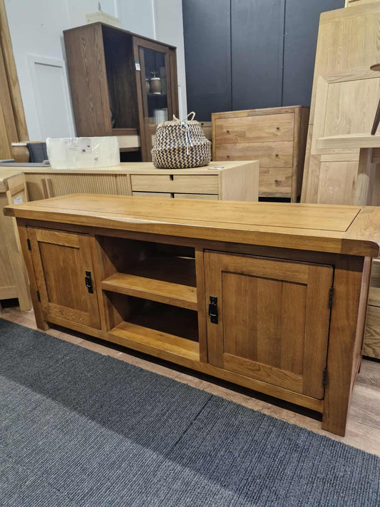 Rustic Solid Wood TV Stand /