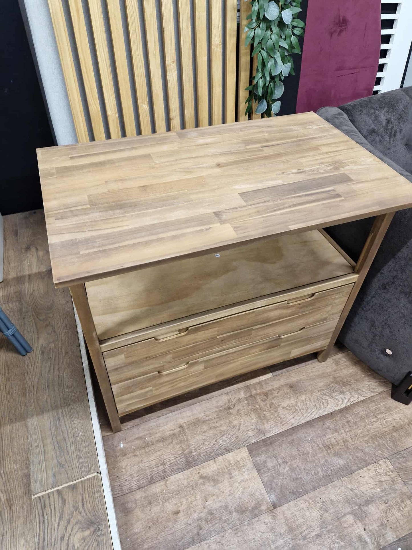 Solid Acacia Wood Cabinet / Sink Vanity Unit