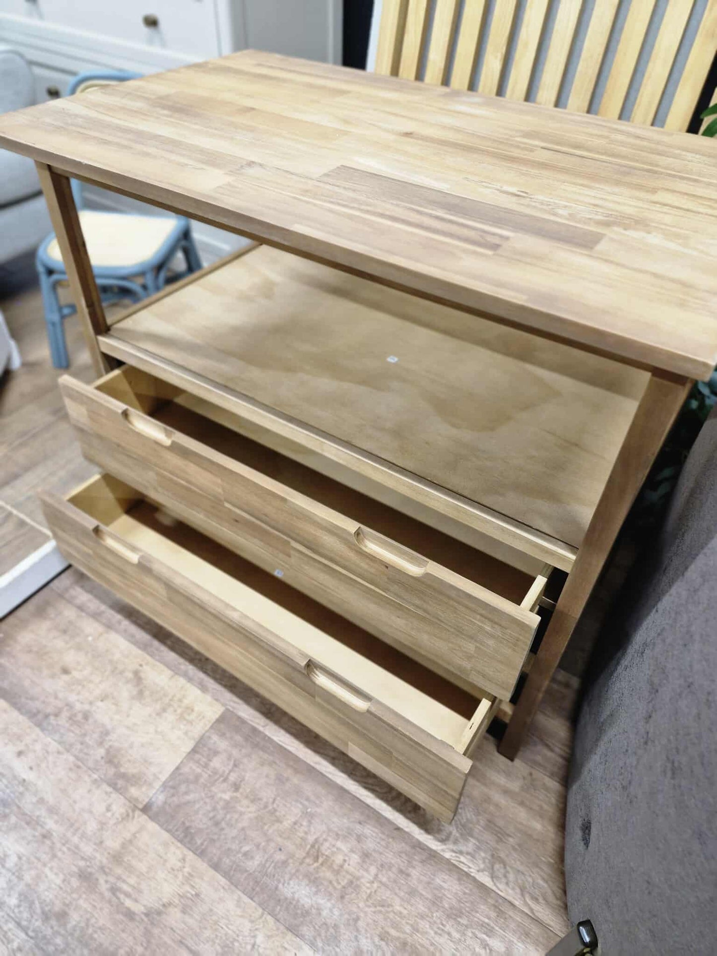 Solid Acacia Wood Cabinet / Sink Vanity Unit