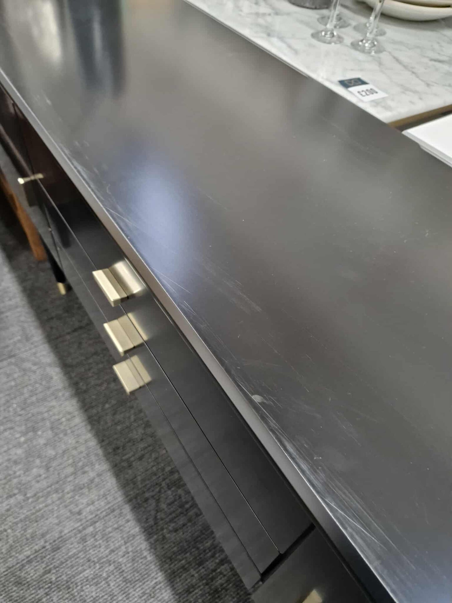 Black and Gold High Sideboard / La Redoute Novani