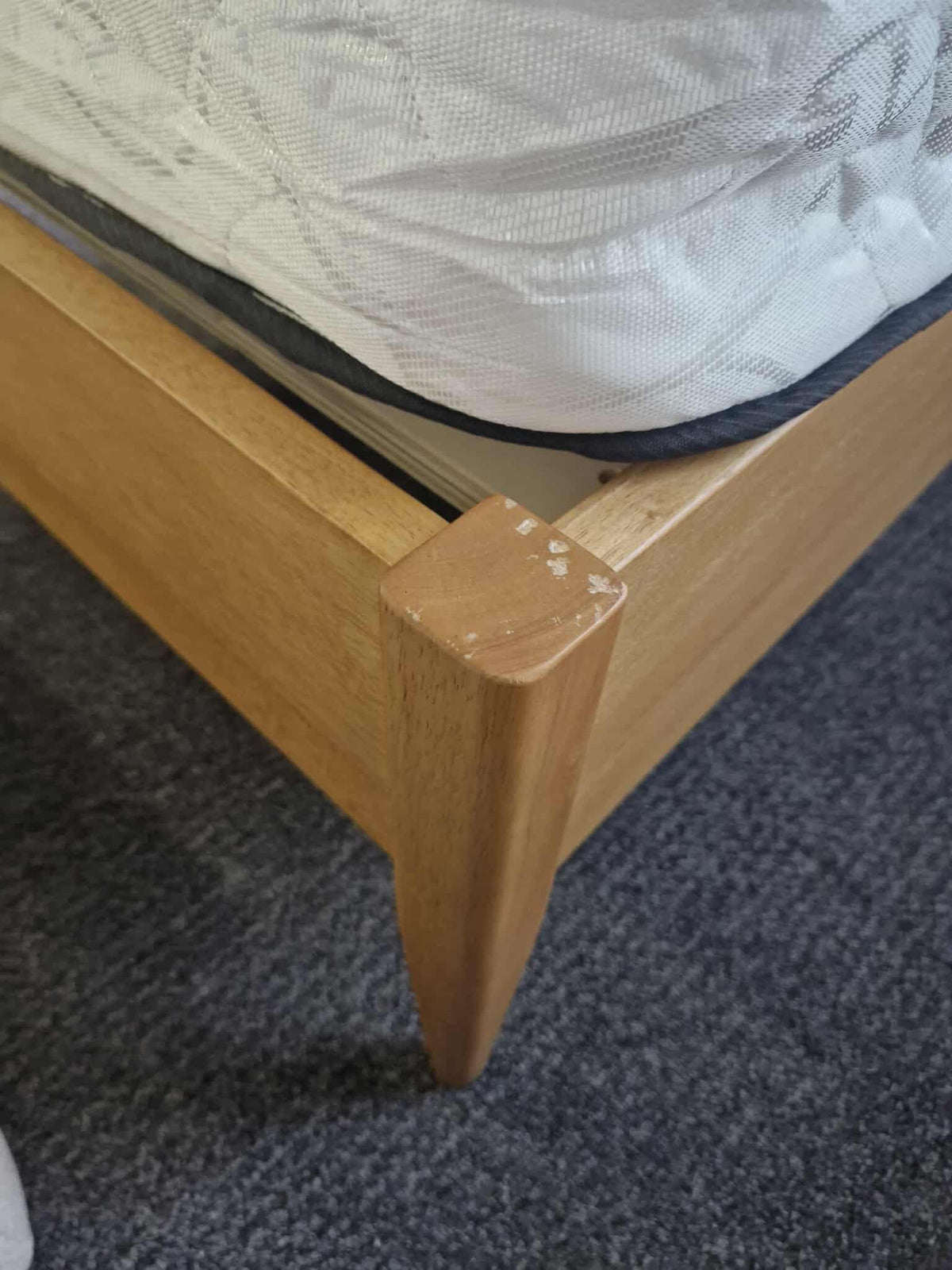 Single Wooden Bed (mattress and bedding optional)