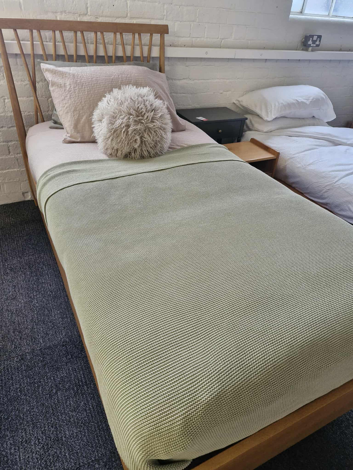 Single Wooden Bed (mattress and bedding optional)