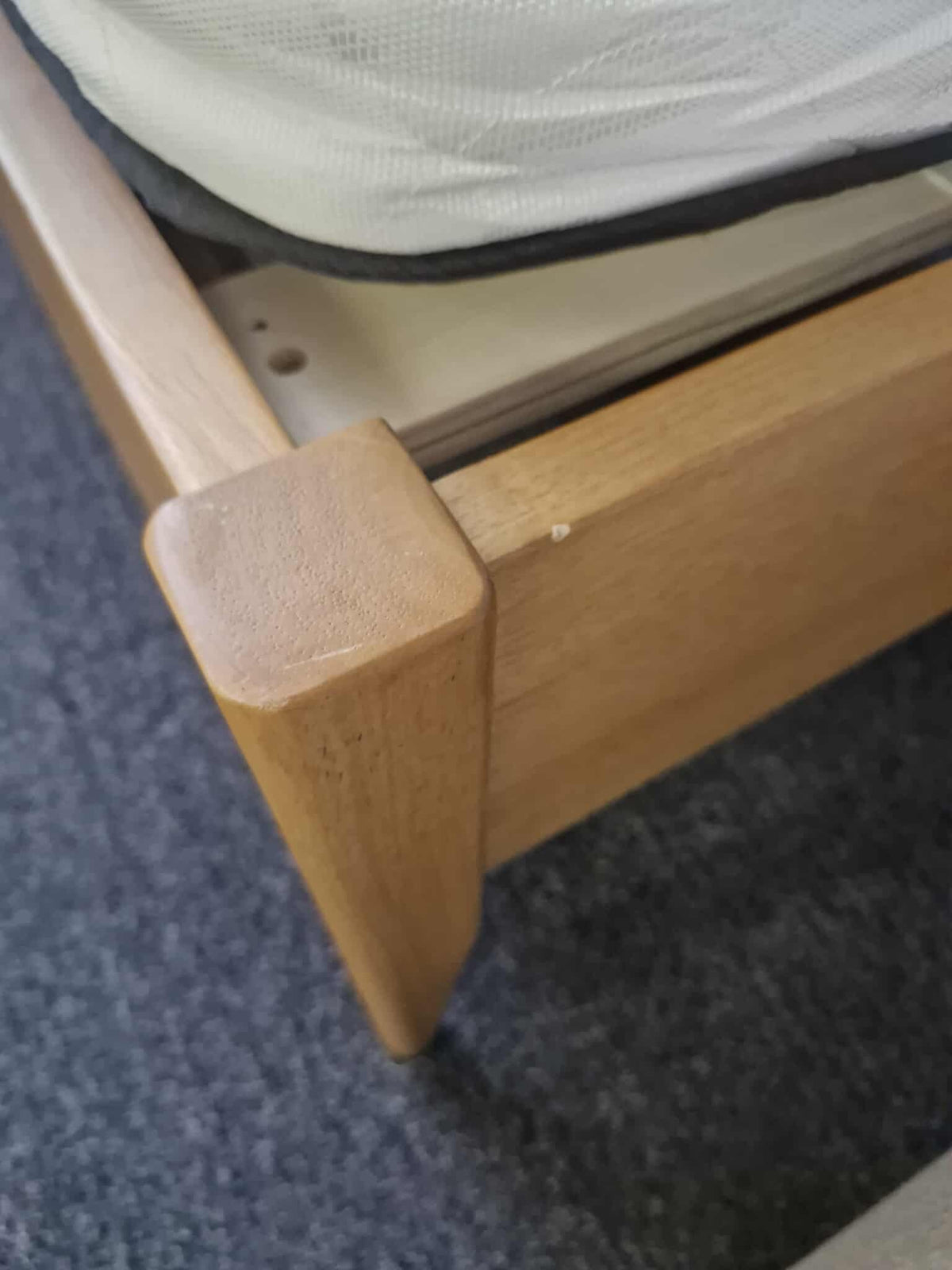 Single Wooden Bed (mattress and bedding optional)