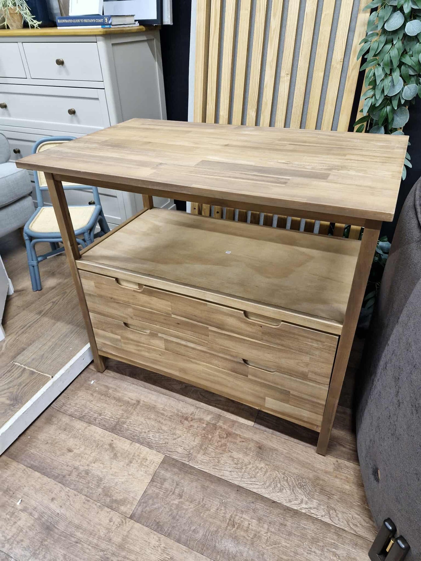 Solid Acacia Wood Cabinet / Sink Vanity Unit