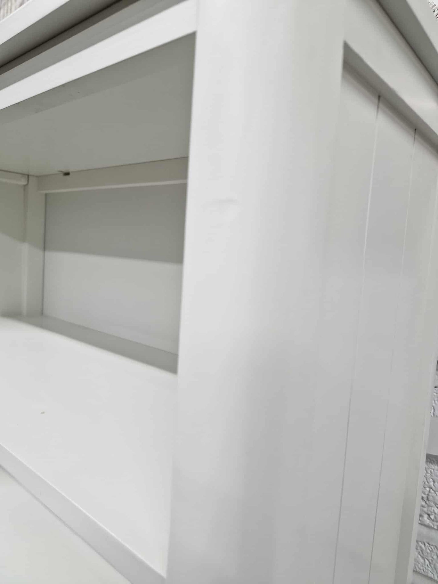 White Tall Bookcase / Bathroom Tallboy Cabinet