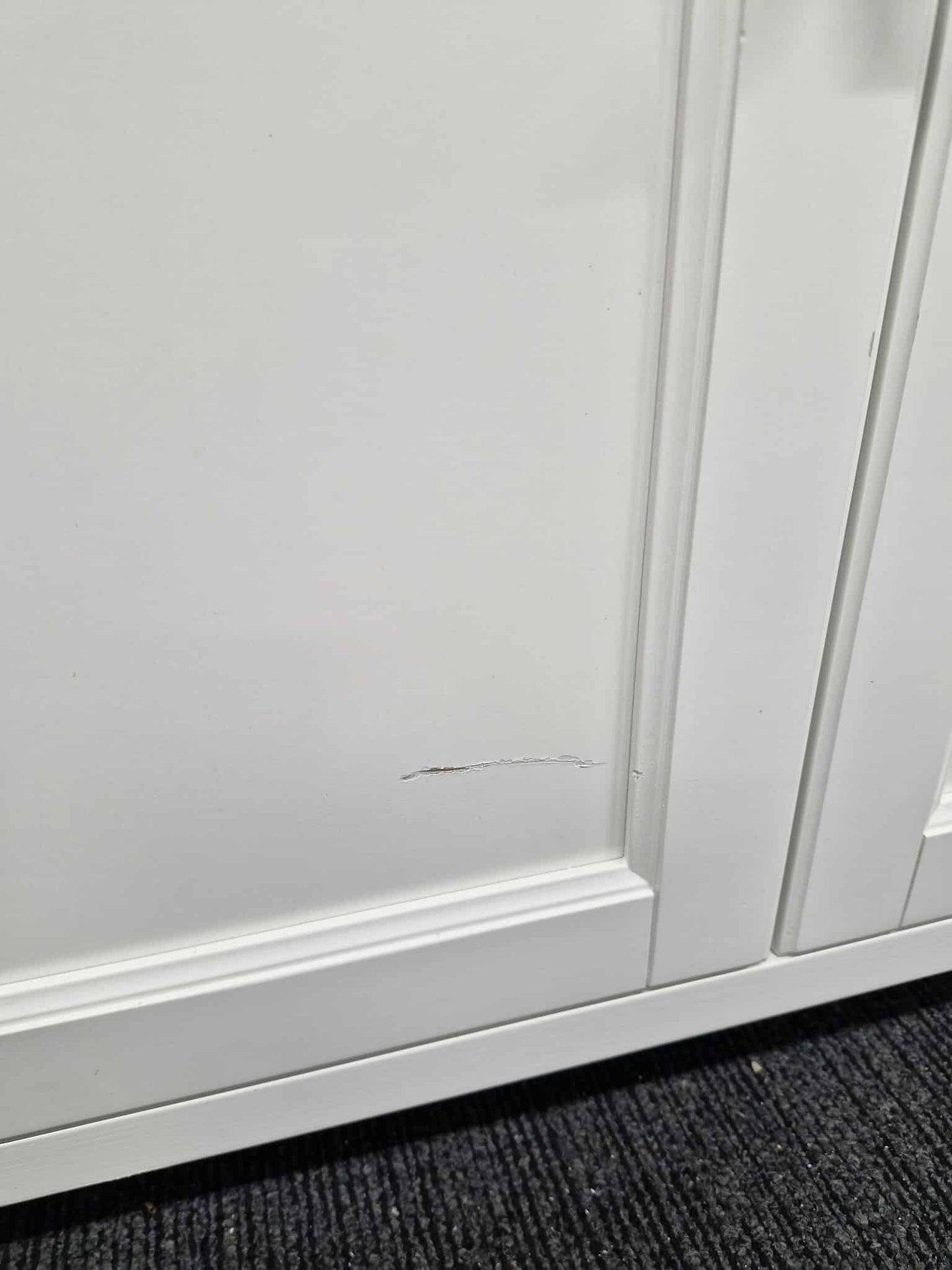 White Tall Bookcase / Bathroom Tallboy Cabinet